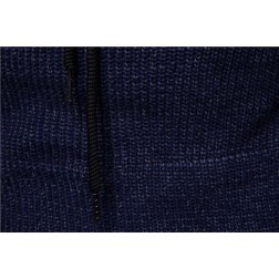 Suéter de moletom grosso com Luvas nas Mangas e Gola Olimpica de Tricô SantoGato