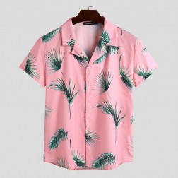 Conjunto Floral Praia Masculino Kit com Camisa e Short Combinando SantoGato
