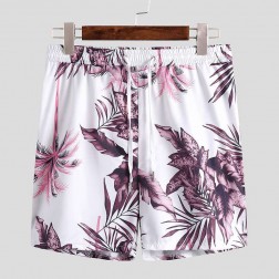Conjunto de Praia Masculino Floral Kit Camisa e Short Combinando SantoGato