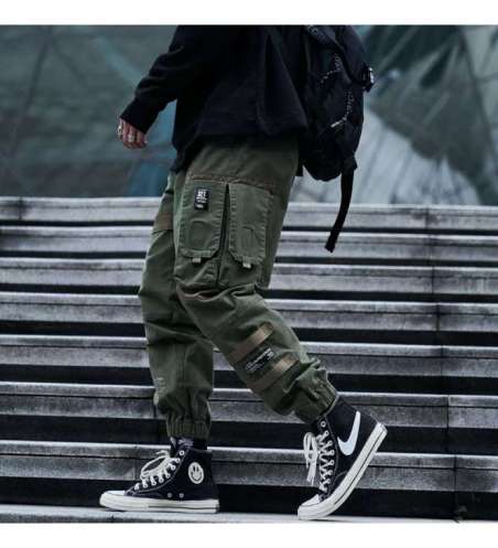 Calça Jogger Masculina Techwear Estilo Militar Casual Streetwear