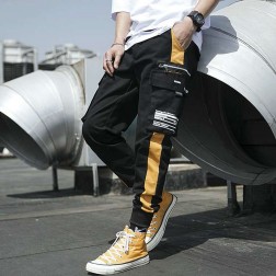 Calça Jogger Streetwear Masculina com Listra e Linhas nas Laterais SantoGato