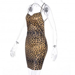 Vestido Colado de Onçinha Leopardo Estampado SantoGato