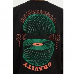 Camisetas masculinas de manga comprida com gola de ciclismo impressa em tamanho grande TMNAW22SW0965 SantoGato