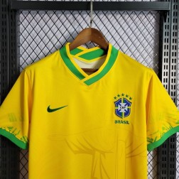 Camisa de Futebol Brasil Amarela Concept Nike Cristo Redentor SantoGato