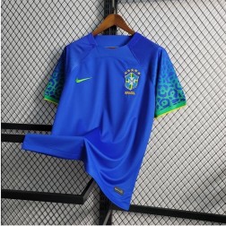 Nova Camiseta do Brasil Azul Leopardo Nike Copa do Catar 2022 SantoGato