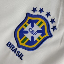 Camisa Masculina do Brasil Gola Polo Branca Minimalista SantoGato