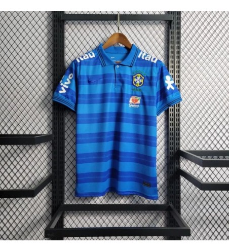 Camisa do Brasil Polo Listrada Torcedor Azul Seleção Brasileira