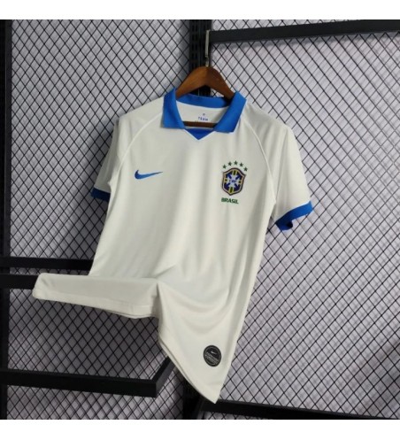 Camisa Branca Polo da Seleção Brasileira Especial Copa do Mundo