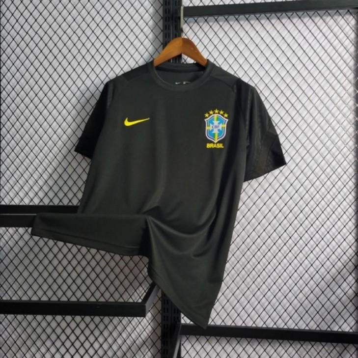 Camisa da Seleção Brasileira Preta Nike Futebol 2022 SantoGato